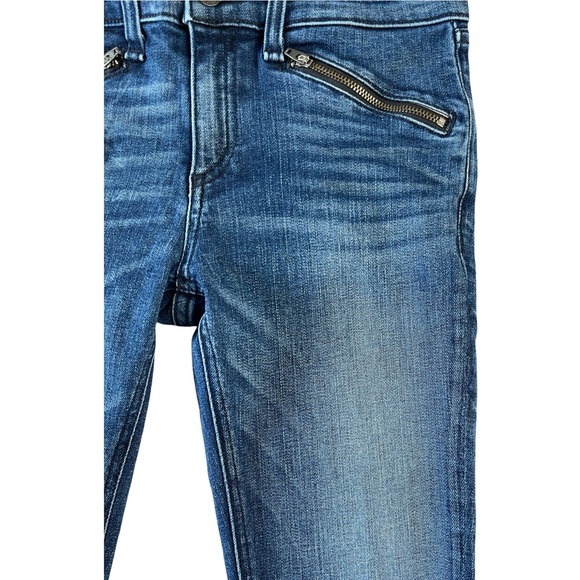 Rag & Bone Skinny Ankle Jeans, Zipper Detail, Stretch, Medium Wash - Size 26 - Picture 12 of 16